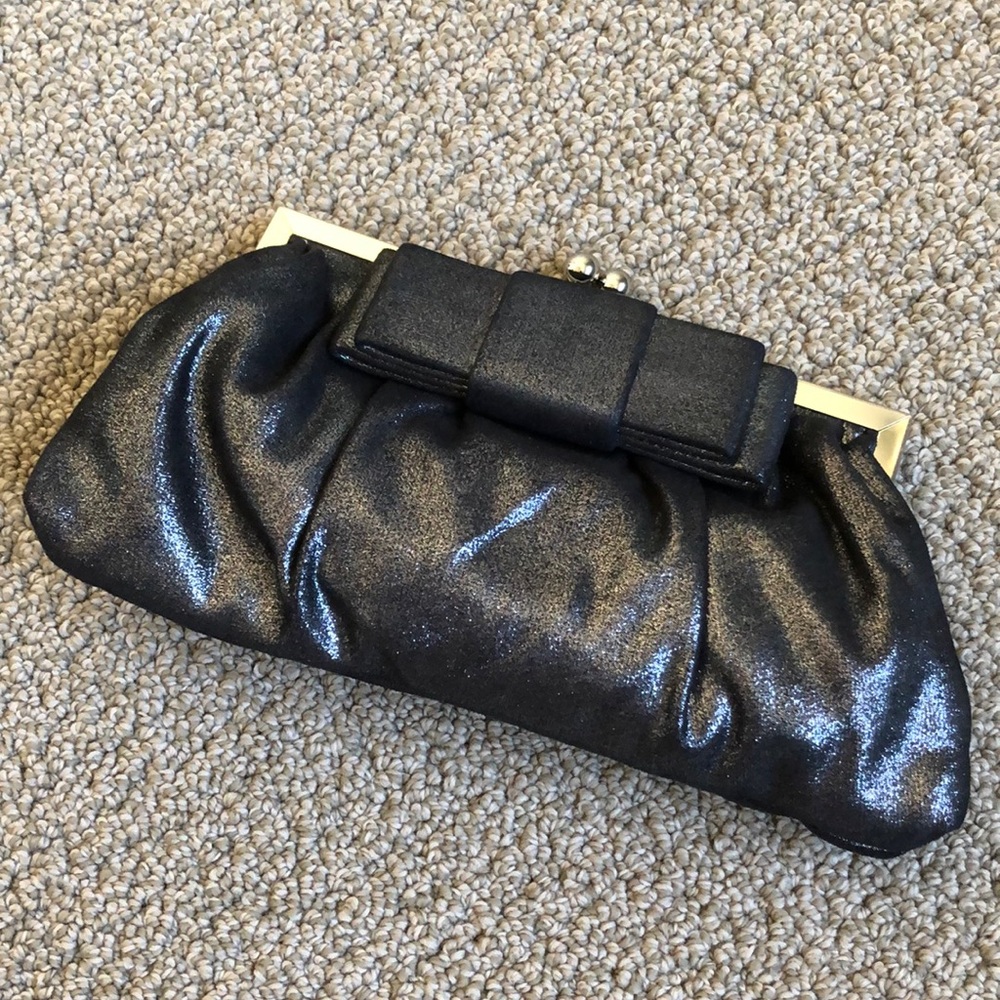 [Aldo] Black Shimmer Clutch